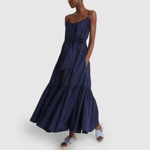 G Label X Tabitha Simmons Capri Skinnystrap Maxi Dress - S - Navy